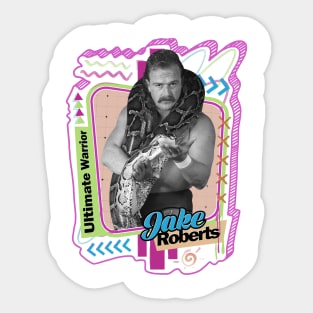 Wrestler Ultimate Warrior Jake Roberts Sticker